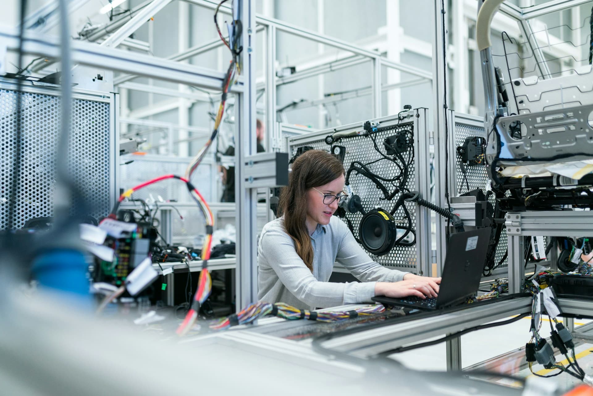 Línea de producción industrial automatizada